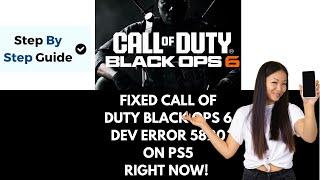 How to Fix Black Ops 6 Dev Error 5820 On PS5 Right Now!