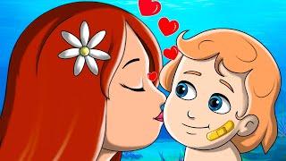 Baby Mermaid Got A Boo Boo | FunForKidsTV - Nursery Rhymes & Baby Songs