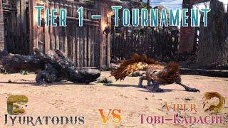 Viper Tobi-Kadachi Vs Jyuratodus | MHW Tier 1 Tournament #turfwar