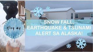 VLOG #4 : SNOWFALL, EARTHQUAKE & TSUNAMI ALERT IN ALASKA! | TheGarcias