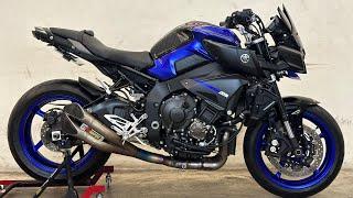 Yamaha MT10 2017 Exhaust sound Akrapovic motogp