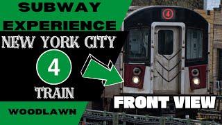 New York City Subway 4 Express Train (to Woodlawn) Front View