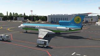 Душанбе - Нукус | Felis Ту-154Б-2 | Uzbekistan | UTDD - UTNN | X-Plane 11 | xEnviro 1.16