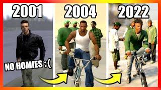 Evolution of HOMIES LOGIC in GTA Games (2001-2022)