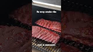 No wrap smoke ribs on Traeger grill - @howtobbqright #shorts #killerhogsbbq