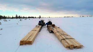 Вижас-Мезень.300км за досками.На Двух снегоходах