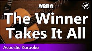 ABBA - The Winner Takes It All (karaoke acoustic)