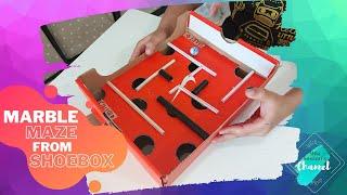 Mila Crafting! DIY Marble Maze From A Shoebox