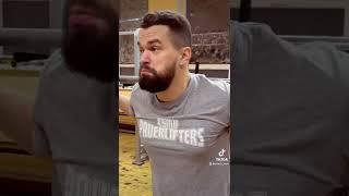 When you walk in arm wrestling gym