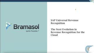 SAP Universal RevRec with SAP Development and Bramasol