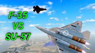 SU 57 VS F35! (DOGFIGHT) - War Tycoon