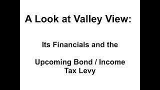 VV Bond Income Tax Levy 3-17-2020