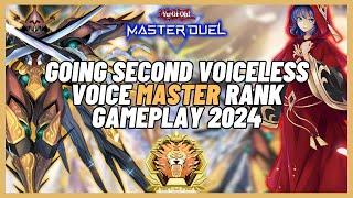 GOING SECOND Voiceless Voice MASTER RANK- Yu-Gi-Oh! Master Duel- 2024 [Ranked]