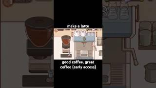 make a latte | good coffee, great coffee tutorials #baristalife #gameplay