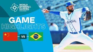 China vs. Brazil | 2025 World Baseball Classic Qualifier Highlights