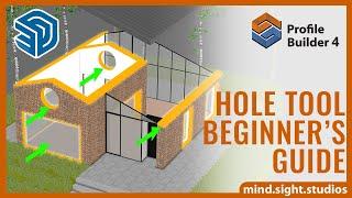 Cut and Edit Openings through SketchUp Wall Assemblies with the Profile Builder Hole Tool