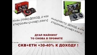 А ДУАЛ МАЙНИНГ ТО СНОВА В ПРОФИТЕ CKB+ETH +30-40% К ДОХОДУ !