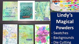 Lindy's Magical Powder Swatches, Backgrounds, Die Cutting