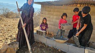 Building a Shelter for a Donkey | Akram and Her Children’s Heartwarming Effort