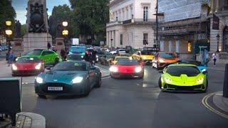 LIVE  Supercars in London on a Sunday afternoon!!!