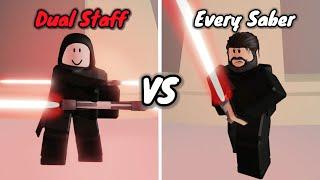 Dual Staff VS Every Saber In Saber Showdown