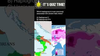 Which haplogroup most commonly associated with ancient Italic tribes?