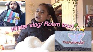 Room tour! / winter day outside with chalk come outside w me!️ ʕ•́ᴥ•̀ʔっ