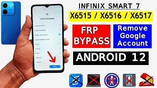 Infinix Smart 7 (X6516) FRP Bypass Android 12 Apps Not Installed | Google Account Bypass Without PC