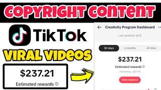 Tiktok copyright content uploadeing viral videos on tiktok | tiktok foryou setting | tiktok earning