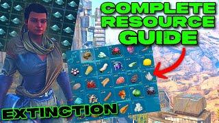 COMPLETE Resource GUIDE on Extinction!!! Where To Find Every Resource in the Game!!! Top Resources!