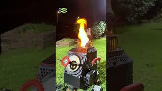 Enjoy smoke-free cooking in the courtyard #outdoorstove #bbq #campfire #woodstove #outdoorcooking