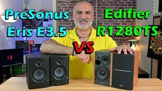 PreSonus Eris E3.5 vs Edifier R1280TS - Sound test & full review