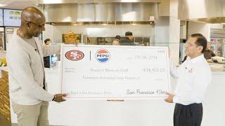 Jerry Rice and Pepsi Support Local Business with $14,900 Donation at Araujo's Mexican Grill | 49ers