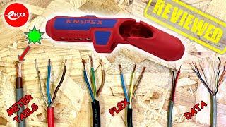 REVIEWED: KNIPEX ERGOSTRIP  - cable stripper - ideal for RIGHT or LEFT handed ELECTRICIANS