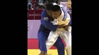 An all-Mongolian final at -66kg ends with a fantastic Ippon and great sportsmanship! #топ #judo