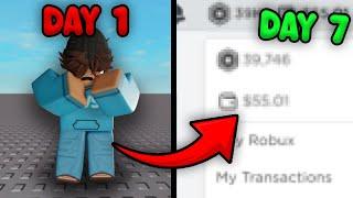 Turning 0 Robux into 10,000 Robux (Week 1) | ft @CodeBro29 |