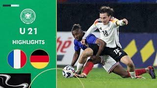 Double lead gambled away | France vs. Germany 1-2 | Highlights | Under-21 Friendly