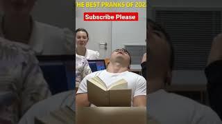 Funny Man Sleep in library  #funny #prank #viralvideo