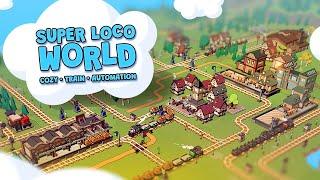 BUILD A CUTE INTRICATE RAIL SYSTEM THE WORKS AUTOMATICALLY! - SUPER LOCO WORLD
