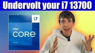 Undervolt your i7 13700 for more FPS and Lower Temperature!