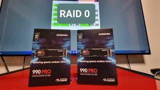 Samsung 990 Pro in RAID 0 ultimate speed