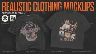 Mock Up Your T-Shirt Designs Like A Pro | Photoshop Tutorial (+ FREE DOWNLOAD)