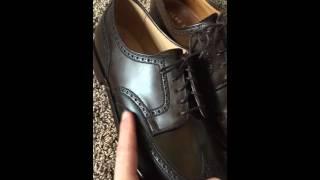 Crockett and Jones for Brooks Brothers Peal Shell Cordovan wingtip blucher.