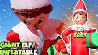 Santa's BIGGEST Helper MASSIVE Elf On Shelf Christmas inflatable Blow up 20 foot!