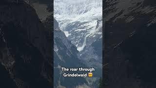 Experiencing avalanches going off like bombs  #grindelwald #avalanche #swissalps #schweiz