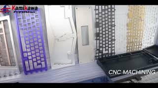 Kamikawa Precision CNC Machining Mirror Polished Ergonomic Keyboard Case