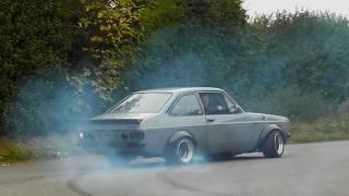 Ford Escorts GO INSANE Leaving Ford Power Live at Brands Hatch - DONUTS, BURNOUTS, DRIFTS and MORE!!