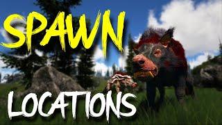 ALL Andrewsarchus Spawn Locations | ARK Fjordur #ark #andrewsarchus