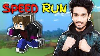 TODAY I WILL TRY SEPPD RUN FIRST TIME | MINECRAFT