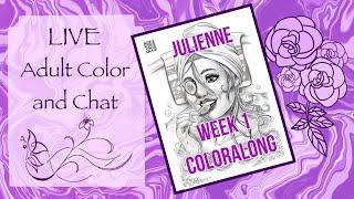 LIVE COLOR ALONG TUTORIAL | ROZRYSOWANAMAMA VIVA LACURVES JULIENNE POLYCHROMOS COLOR ALONG WEEK 1
